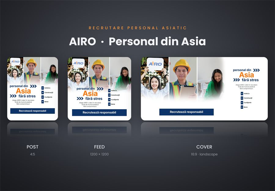 Design and branding for Airo Recrutare